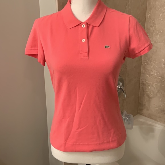 Classic Lacoste Polo in Salmon - Picture 2 of 10